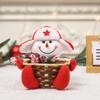 Juldekoration Godiskorg Älg Snögubbe Jultomte Fruktkorg Videnkorg Barnpresent Bordsdekoration Förvaringskorg