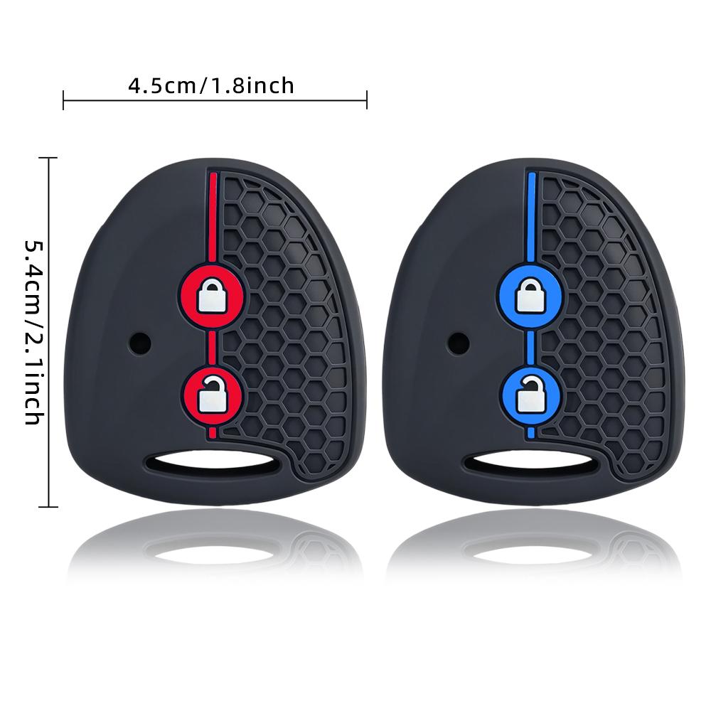 Key Fob Cover Keyring Keychain Silicone For Toyota Grand New Avanza Daihatsu Xenia Perodua Alza Myvi Axia Perodua 2 Buttons