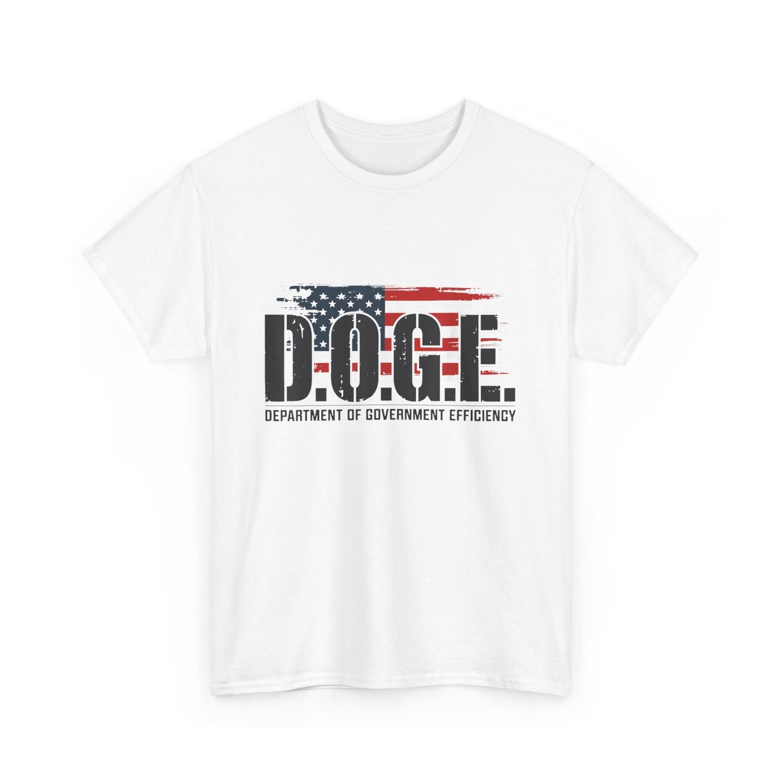 D.O.G.E Shirt, Department Of Government Efficiency American Flag T-shirt L