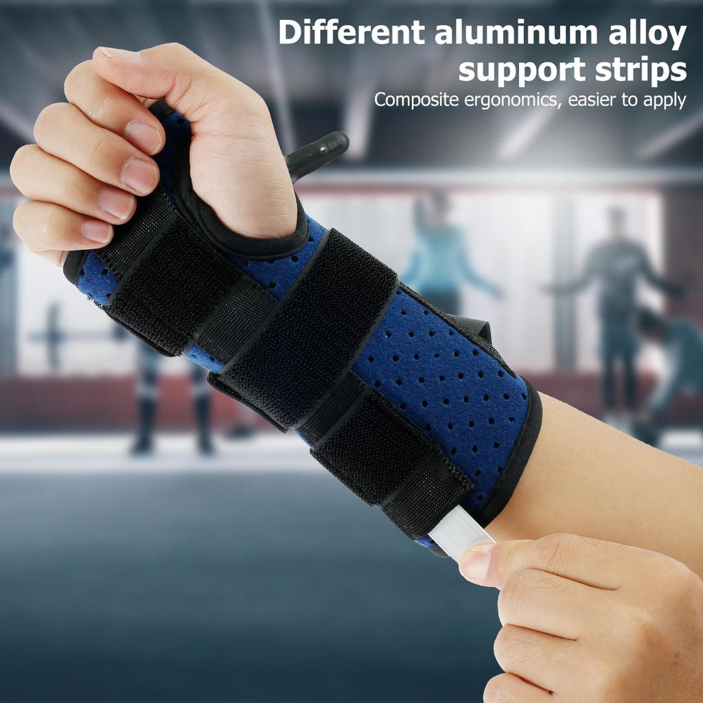 Carpal Tunnel Wrist Support Pads Brace Sprain Forearm Metal Splint Strap Protector Tendonitis Arthritis Pain Relief Stabilizer