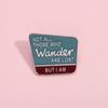 Alloy Contemporary Letter Pin Brooch With Unique Design For Trendy Aficionados Fashion