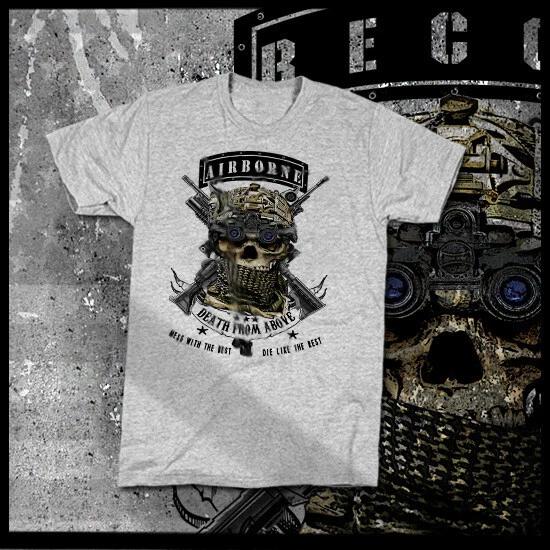 Airborne Ranger Special Forces Paratrooper T-Shirt Green Beret 82nd Airborne New 3XL