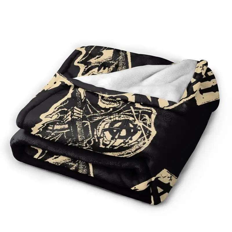 Sons of Horror Drama Anarchy Flannel Fleece Throw Blanket for Sofa Bed Couch Soft Air Conditioner Blanket All Season 80x60 Inch
