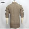 Pánský svetr s dlouhým kabelem Pletený svetr Šálový límec Slim Fit Dlouhý rukáv Ležérní Knoflíky Dolů Cardigany Podzim Zima Pletené svetry Bunda pro muže