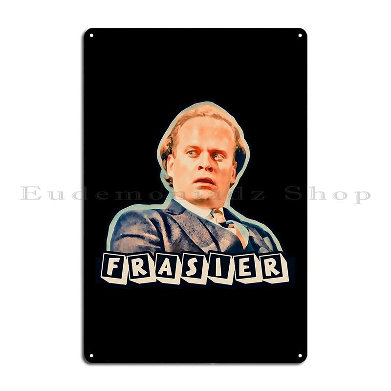 Cafe Nervosa skylt Frasier Seattle Frasier TV-serie Affisch Metall Design Pub Anpassad Tryckning Grotta Kök Plåtskylt Affisch