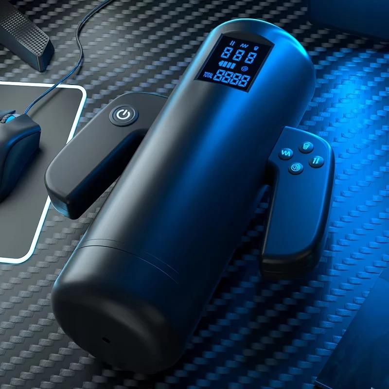 Męski Automatyczny Ssący Popychający Rozciągający Wibrujący Wielofunkcyjny Kubek Masturbacyjny Męski Sterowany Ręcznie Podgrzewany Masturbator