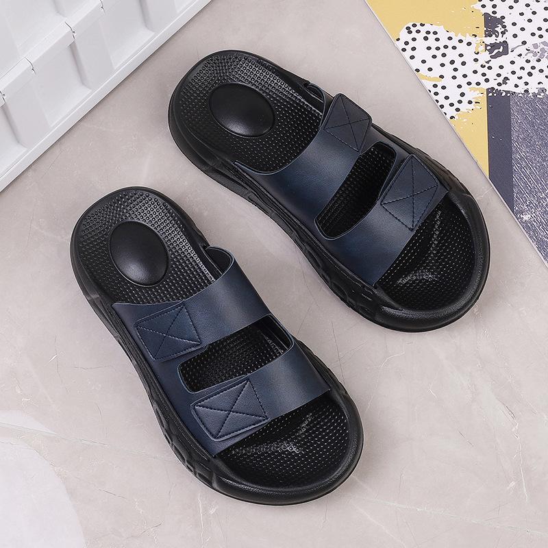 Slippers Summer Wear Non-slip Velcro Adjustable Casual Slippers Soft Bottom Outdoor Sports Sandals