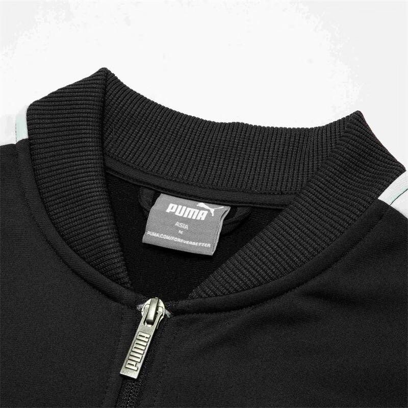 Puma Baseball Tricot Suit Letter Logo Print Stand Collar Zipper Design Long Sleeve Top Elastic Waist Cuffed Pants Casual Sports Set Men Suit 678475-06