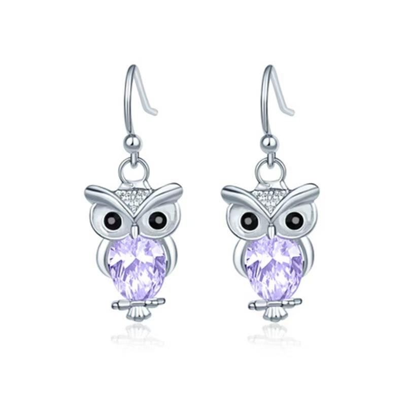 Yunjin Women's Animal Series Earrings Earrings Small Fresh Owl Earrings Jewelry