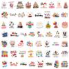 110 New Happy Birthday Graffiti Stickers Decorate Suitcase Mobile Phone Waterproof Personalized Stickers