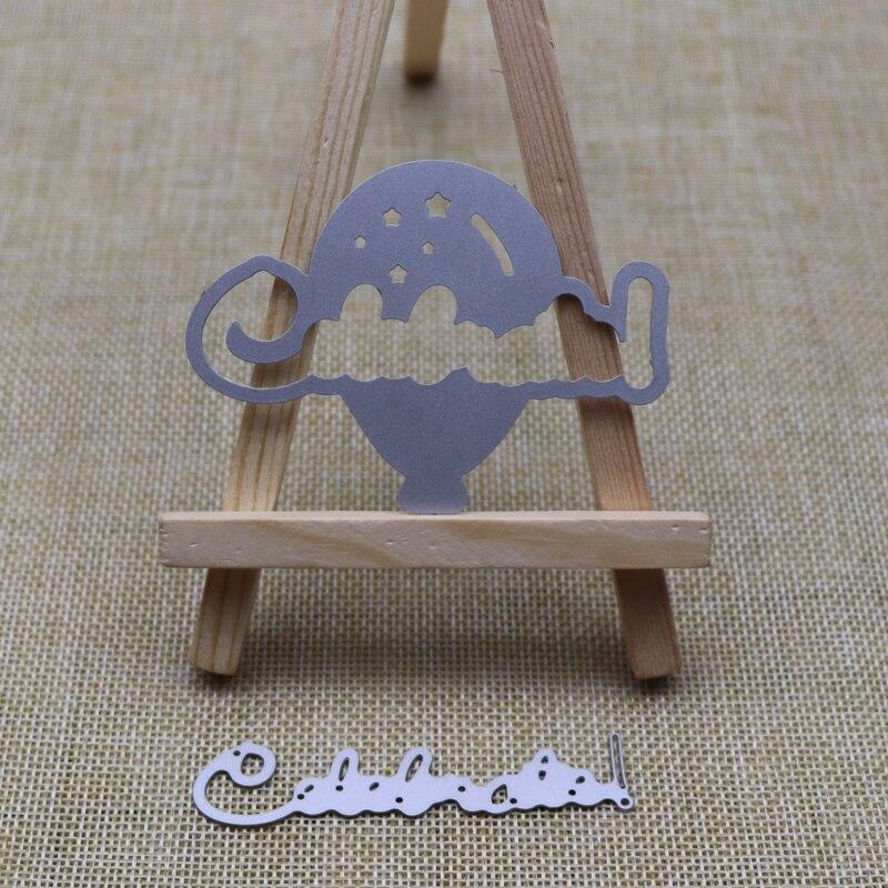 Metal Cutting Dies Hot Air Balloon Celebration for Decor Album Cards Paper Craft DIY Scrapbooking
