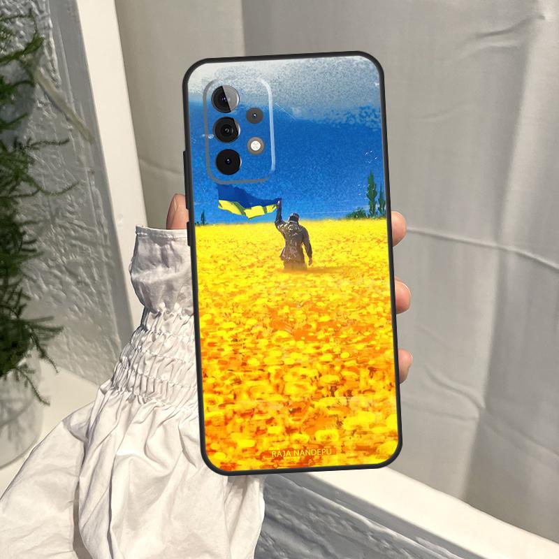 Ukrainian Flag Case For Samsung Galaxy A35 A55 A15 A34 A54 A14 A56 A52 A53 A16 A26 A36 A32 A12 A33 A13 A17