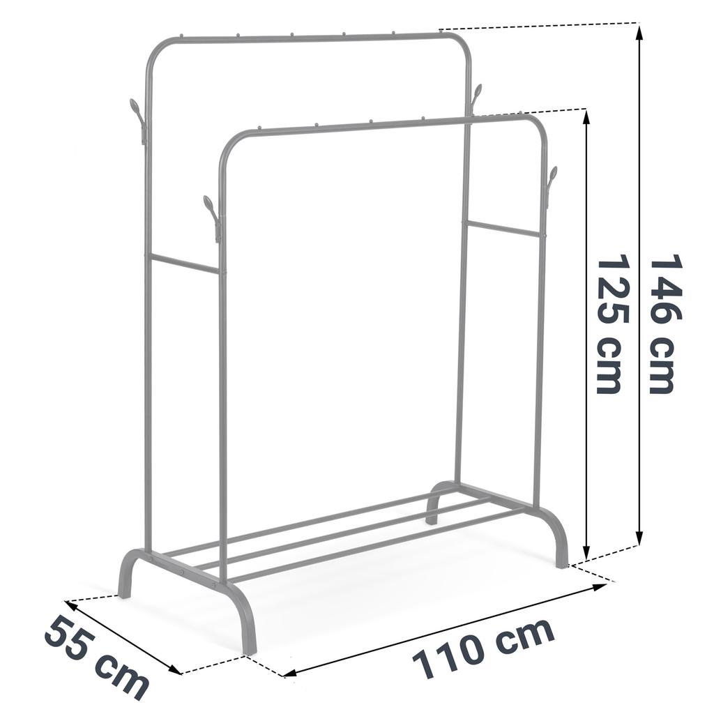 Massido Ms-867 Standing Hanger Black
