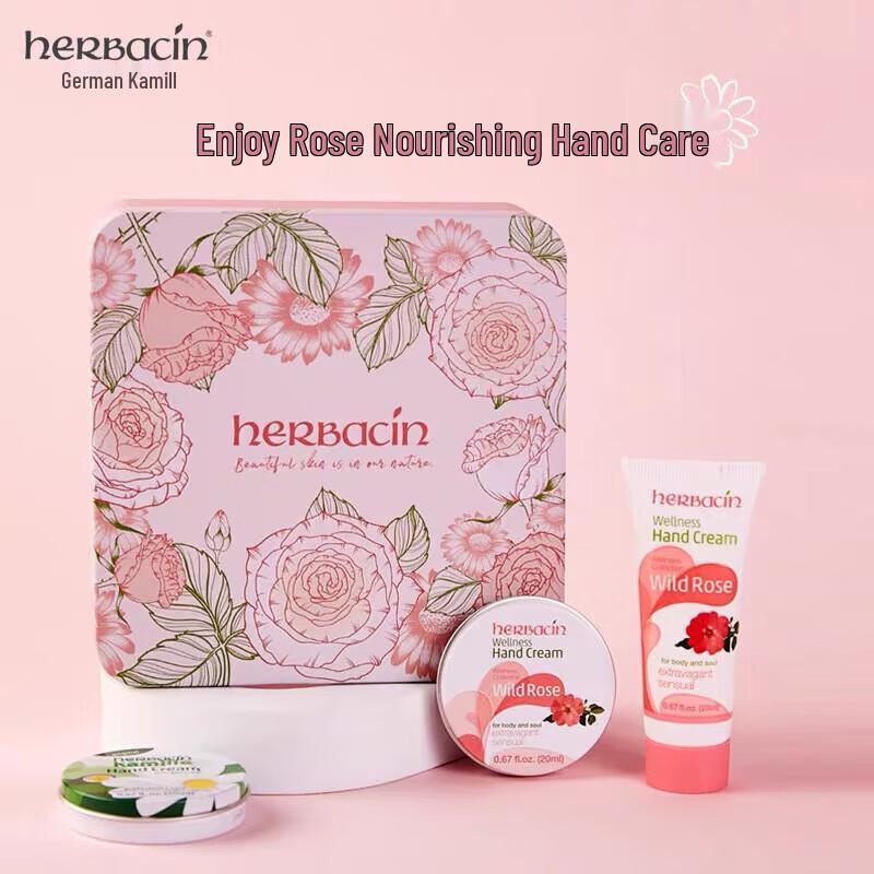 Herbacin Kamille Rose Hand Cream Gift Set