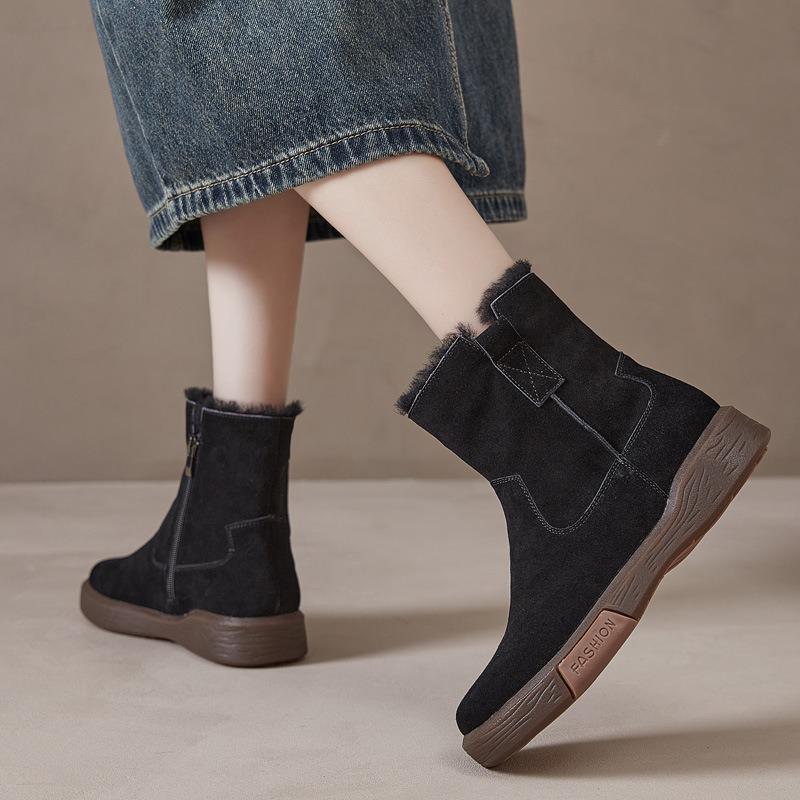 Leather Martin Boots Snow Boots Cotton Shoes