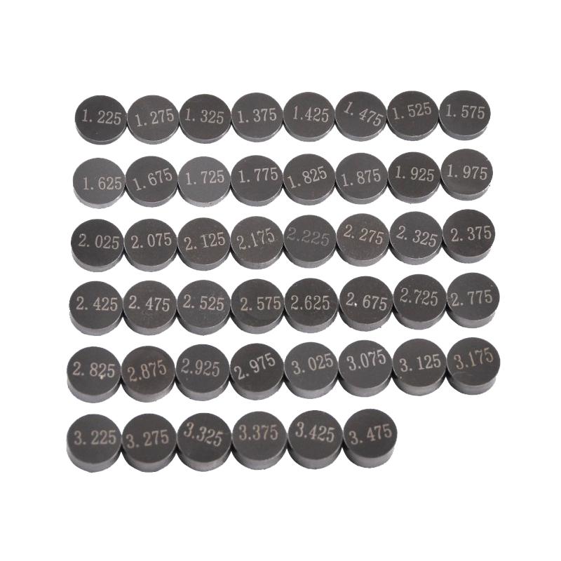 Motorcycle Engine Parts Adjustable Valve Pad Shims 7.48mm Complete Valve Shim Kit Cams 1.225 ~ 3.475 (include 5pcs)
