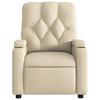 Electric Massage Chair Cream Fabric