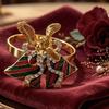 Christmas Napkin Rings Xmas Tree Snowflake Deer Nutcracker Napkin Holder Metal Napkin Buckle For Christmas Party Table Decor