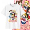 2026 Baumwolle Sailor Moon Lost Americana Y2K Lässiges T-Shirt Herren Hohe Qualität Eltern-Kind Baumwolle Weich Mode Bequem T-Shirt