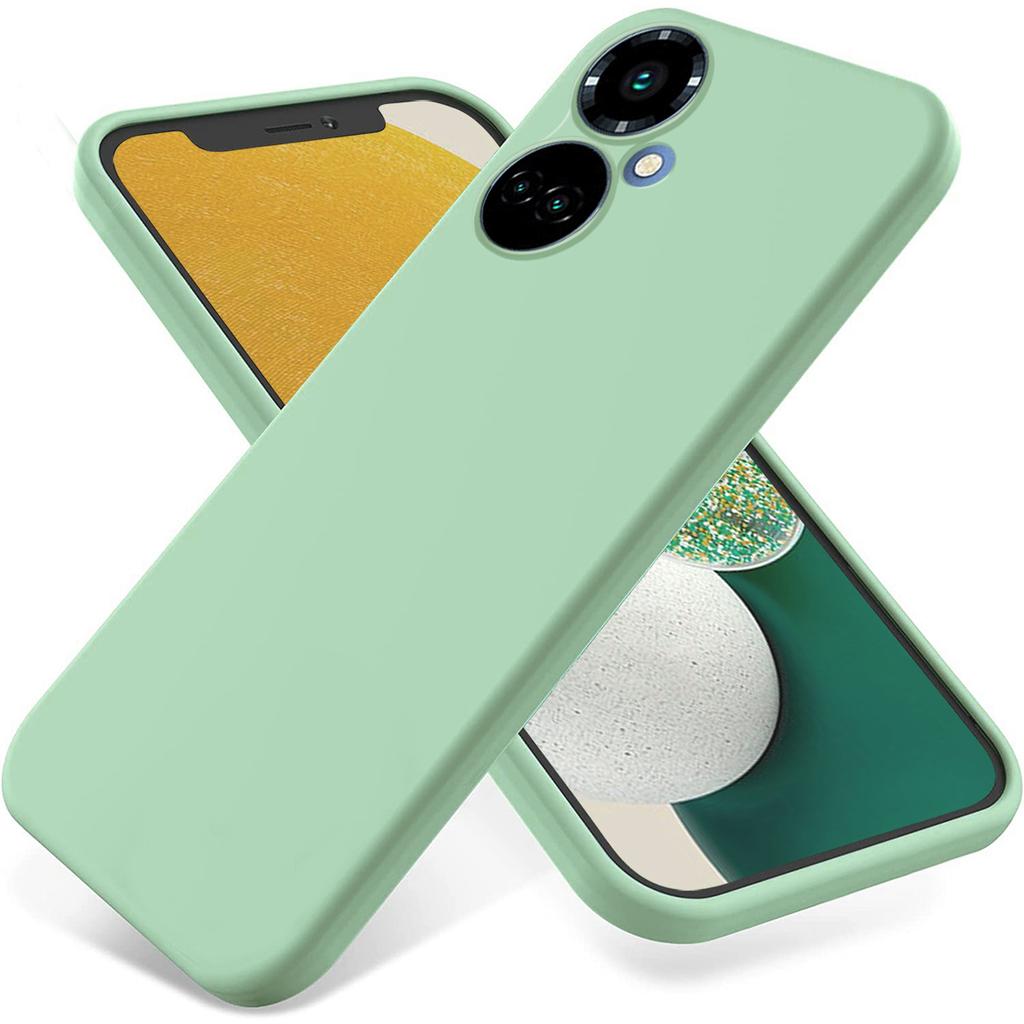 Liquid Silicone Phone Case for TECNO Camon 19 4G/19 Pro 4G/5G,Soft Touch Lining Protective Cover