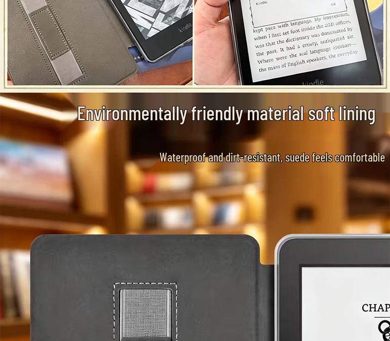 Magnetic Detachable Sleep Case: Compatible with Kindle Paperwhite KPW1-6 Acrylic/Silicone, Kobo.