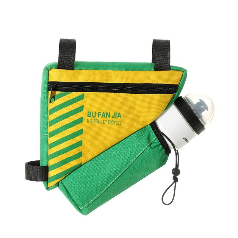 Bicycle Triangle Frame Bag Water Resistant Material Built In Water Bottle Holder Perfect For Mountain Road Cycling Rides