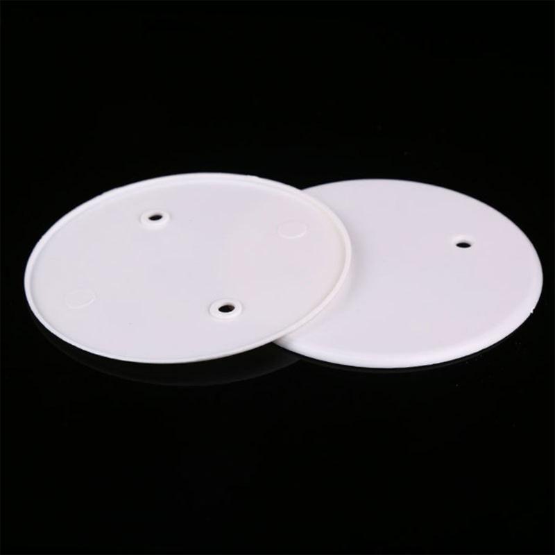 10 Stück Runde Decken-Blindabdeckungen Flache Blindplatte Runde Elektroinstallationsdosenabdeckungen Decken-Blindabdeckplatte Langlebig