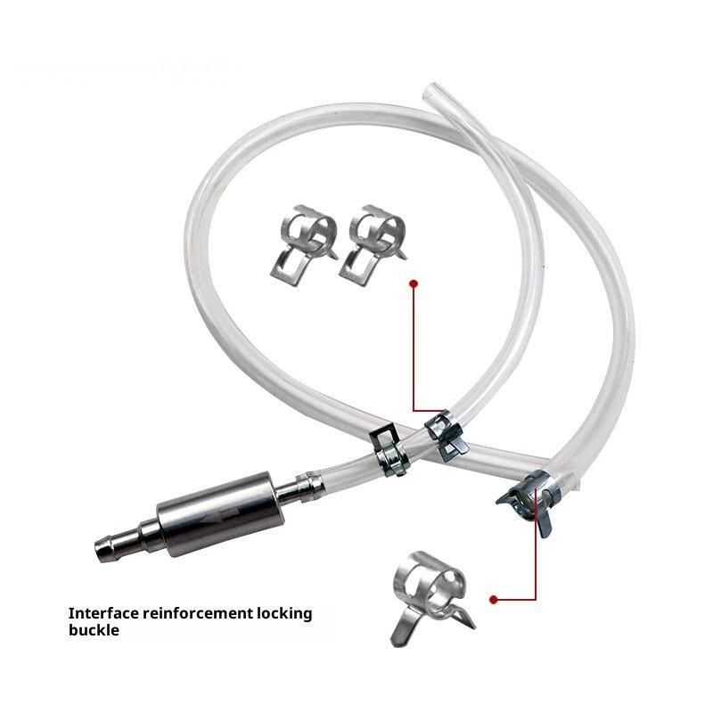 1Pc Car Clutch Brake Bleeder Hose Hydraulic Clutch One Way Valve Tube Bleeding Tool Replacement Adapter Kit Auto Accessories