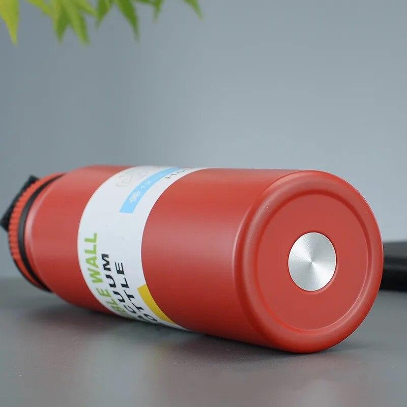 Termohrnek Venkovní termoska přenosná rychlovarná konvice Láhev na vodu s čajovým filtrem Nerezový termohrnek Nepropustná sportovní baňka