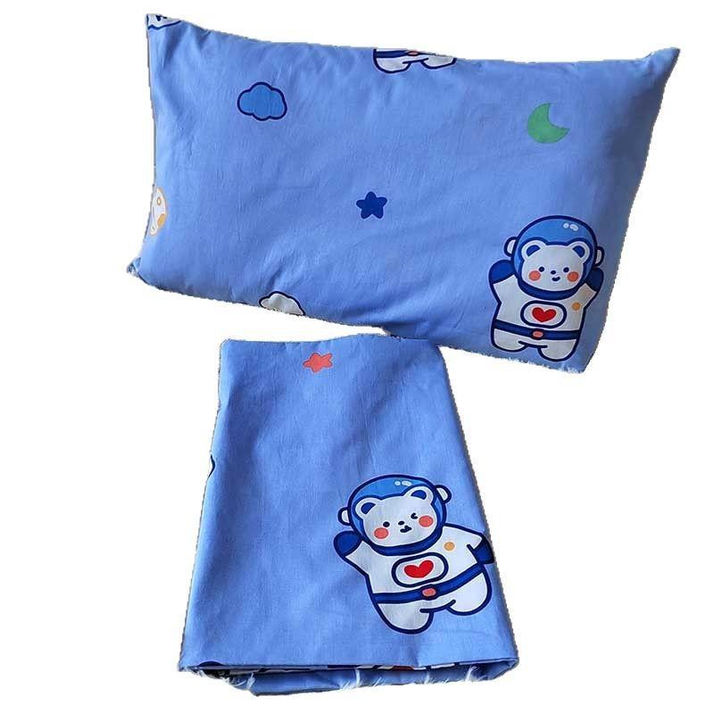 Washable Detachable Kids Pillow With Cotton Cover Cartoon Design 30x50cm Or 40x60cm Soft Fiber Fill