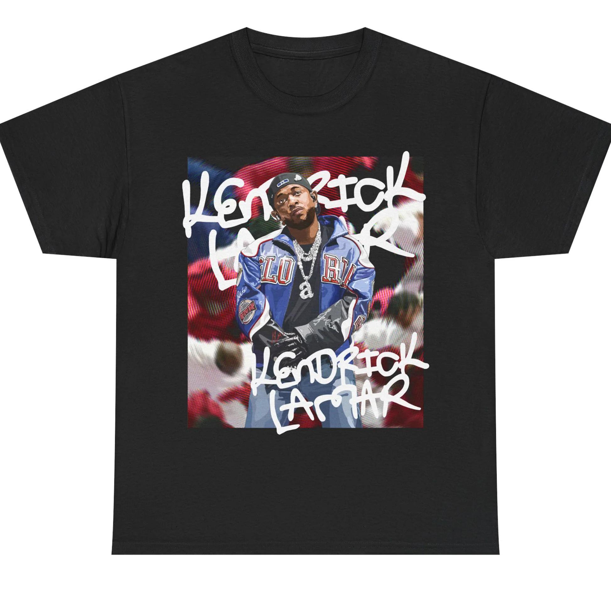 

Kendrick Lamar s Super Bowl Print T-shirt Is Unisex, A Hip-hop Style Streetwear for Both Men and Women From The Early - Men s... 5XL різнокольоровий