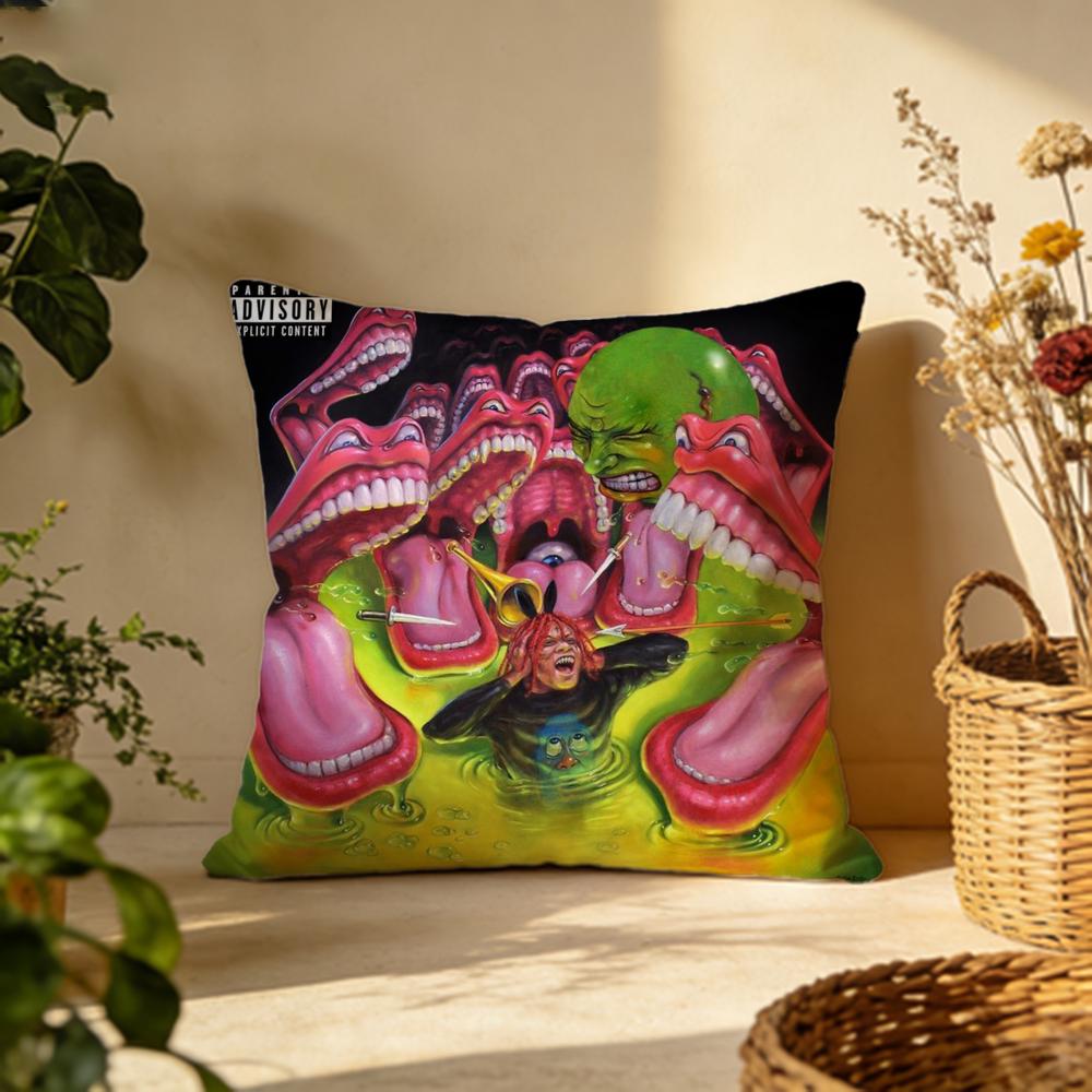 Popular TTrippie Reddied Cushion Cover Versatile DoubleSided Pillow Case Fit for Sofa Bed Car Daily Decor
