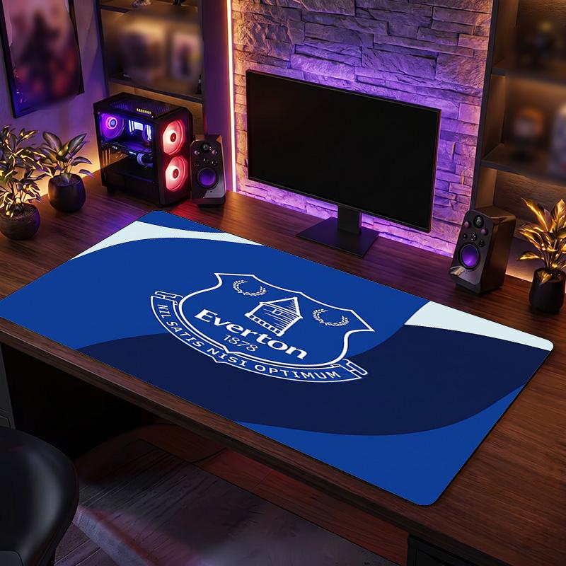 Tappetino per Mouse Grande Stampa Calcio Everton, Tappetino Esteso Antiscivolo per Scrivania da Gioco per Ufficio Casa