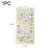 1pc 3D Relief Journal Decorative Stickers Kawaii Candy Ghost Bread Drop Scrapbooking Phone Stickers Stationery Sticker TMZ