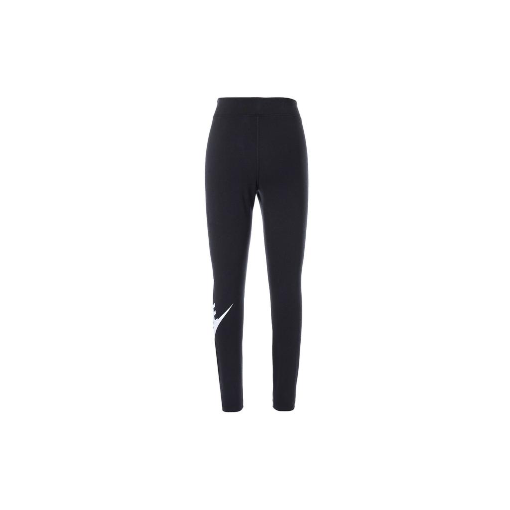 Nike High Waist Yoga Fitness Pants With Logo Print Women Bottoms Black CZ8529-010