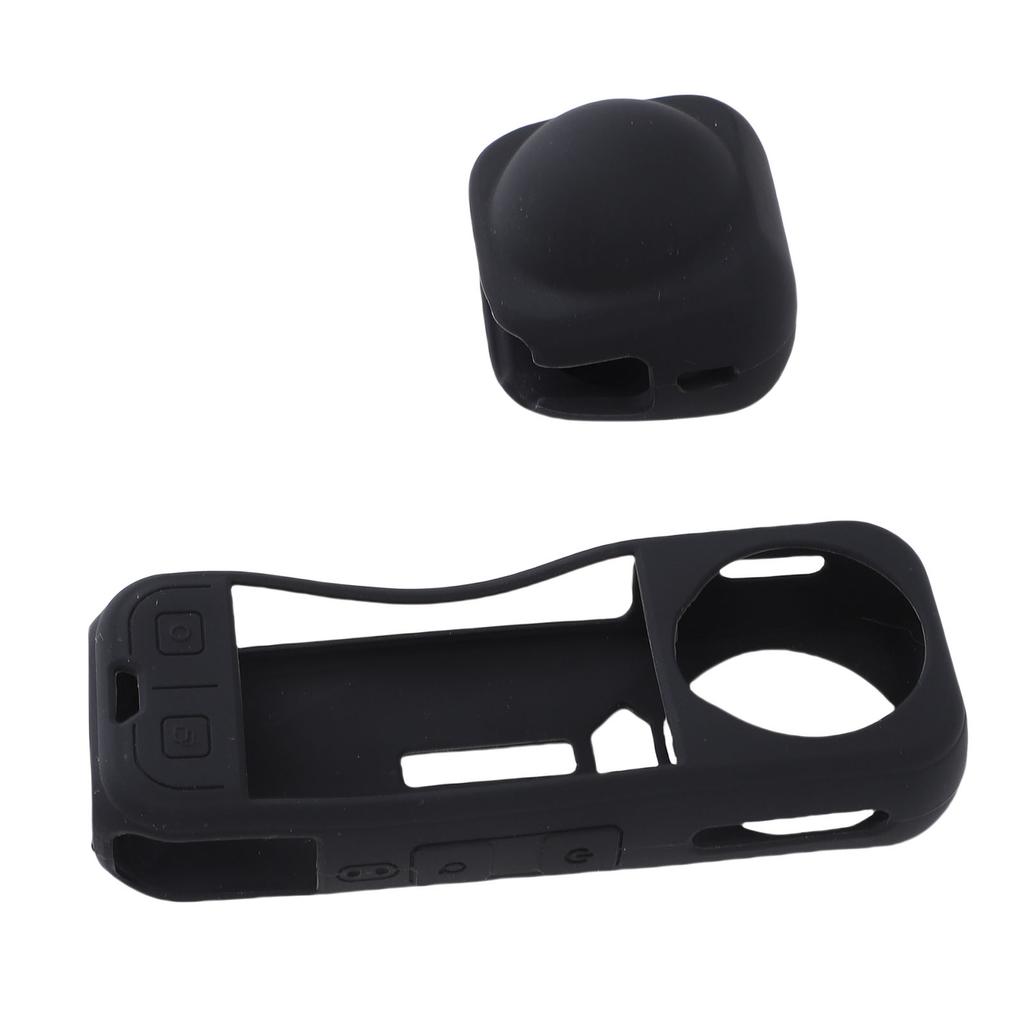 Custodia in Silicone per Fotocamera Tappo Obiettivo Adatto per Insta360 X5 Custodia Protettiva in Silicone per Fotocamera e Protezione Obiettivo