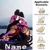 Customiz Name Personality Jujutsu Kaisen Sukuna and Tiger Staff Blanket Soft &Warm Sofa Office Bed Travel Lunch Break Blanket, Gift Suitable All Seaso