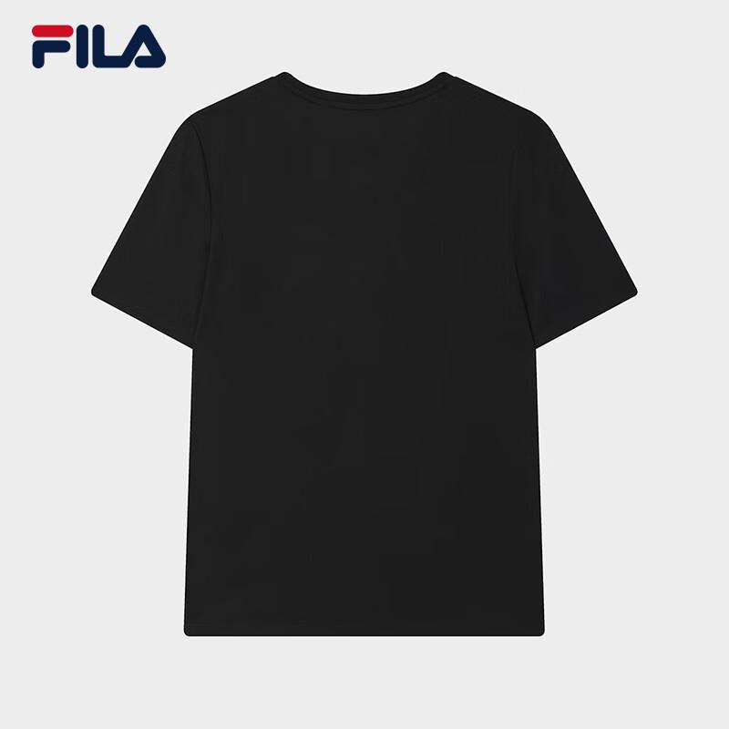 FILA Women's Casual Knitted Short Sleeve Round Neck T-Shirt