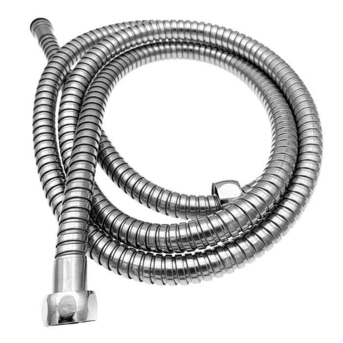 Shower Hose - Stainless Steel - 1/2" - 150 Cm - Flexible - Chrome