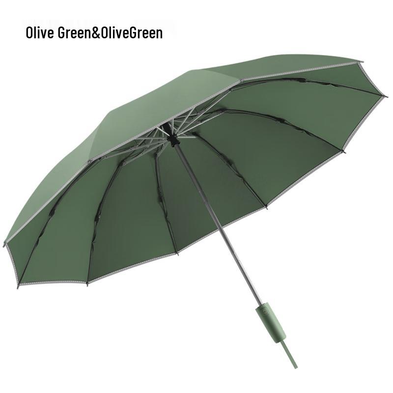 Jeepin Automatic 10-Rib Windproof Folding Umbrella
