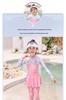 2026 Customizable Girls' Long Sleeve Sun Protection Swimsuit for Surfing & Rafting