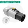 220V Typ 2 Stecker zu Schuko-Steckdose, EV Auto Zubehör Stecker für EV Ladegerät EV Stecker