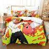 Chainsaw Man Beding Set Anime Carton Twin Beding Set Double 3 Piece Bed Soft with Soft Fabric Duvet Cover Double King Cover Home Textile