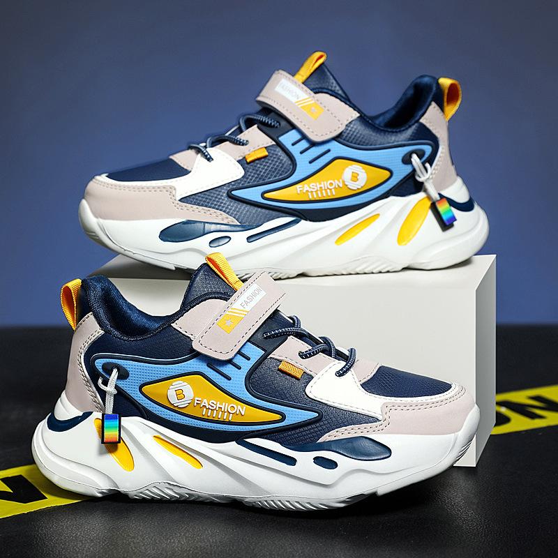 Boys and children's sports shoes autumn new children's shoes men's middle-aged and older children's casual sports shoes fashion trendy shoes foreign 