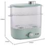 Toffy Compact Food Steamer K-FS1, Steams Food, Healthy, Simultaneous Top and Bottom Cooking, Timer, Cooking Cup, Perfect for Boiled Eggs and Baby Food
