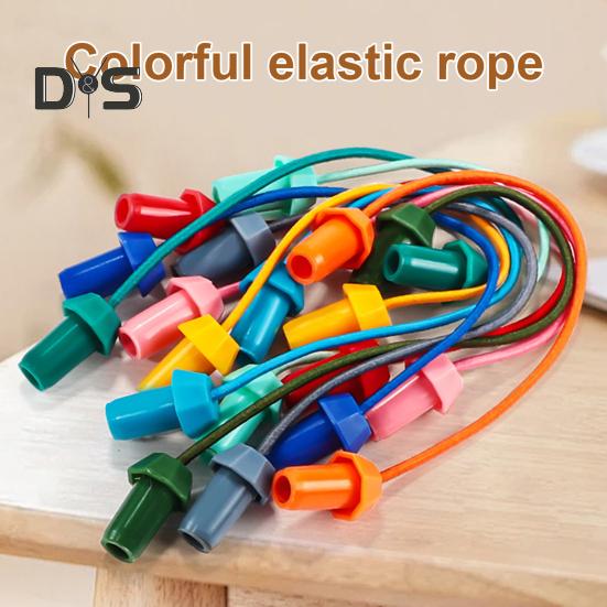1 Set Kids Rope Untangling Game Twisted Rope Knot Board Game Logic Thinking Interactive Educational Colorful Elastic Rope Unhitching Toy