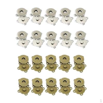 20 Pairs Clasps Snaps Buttons DIY Purses Handbag Sewing Crafts 14mm