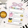 Wooden Message Board for Classroom First Day of School Board, Reusable Erasable Chalkboard Design, Creative Ornaments Stable Base Photo Prop