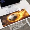 Brand Fire Soccer Mousepad Iron Art Gaming Mat Antislip Rubber Desk Pad Durable Laptop Office Pc Gamer Keyboard Accessories