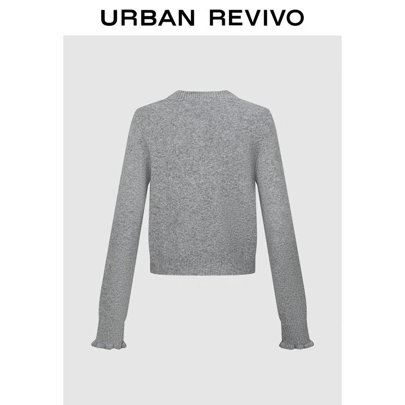 

Женский короткий вязаный кардиган с бантом UR S